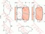 KLOCKI HAMULC. HONDA LEGEND IV  06-12 TY